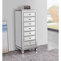 Elegant Decor Lingerie Chest 7 Drawers 18" W X 15" D X 42" H " Antique Silver Paint MF72047